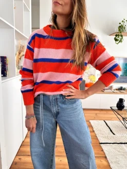Best Loëla Pull Maddox RAYURES MULTICO
