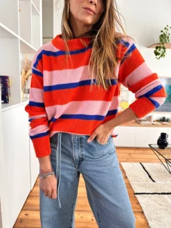 Best Loëla Pull Maddox RAYURES MULTICO