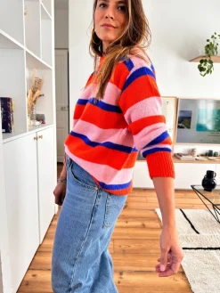 Best Loëla Pull Maddox RAYURES MULTICO