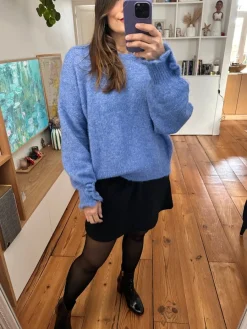 Shop Loëla Pull Martha BLEU