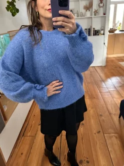 Shop Loëla Pull Martha BLEU