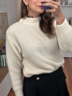 Sale Loëla Pull Mona IVOIRE