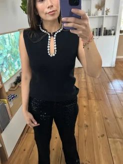 Discount Loëla Pull Moss NOIR