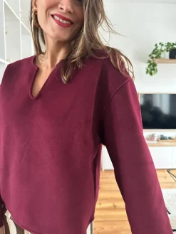 Outlet Loëla Pull Vivian BORDEAUX