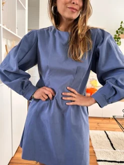 New Loëla Robe Blandine BLEU