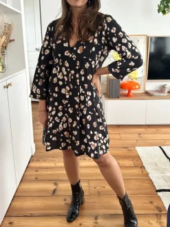 Sale Loëla Robe Carla NOIR LEO