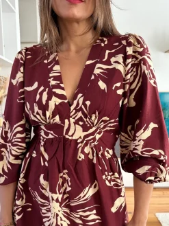 Flash Sale Loëla Robe Jeanne BORDEAUX