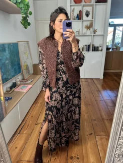 Cheap Loëla Robe Josephine NOIR