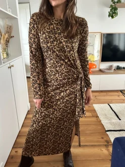 Sale Loëla Robe Lyanna CHOCO LEO