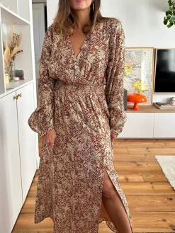 Shop Loëla Robe Rebecca BEIGE