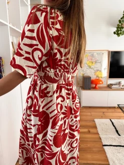 Fashion Loëla Robe Sandra ROUGE