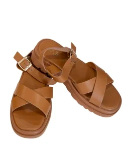 Shop Loëla Sandales Vecchio CAMEL