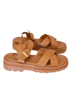 Shop Loëla Sandales Vecchio CAMEL