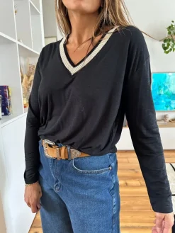 Flash Sale Loëla T-shirt Tongalou NOIR